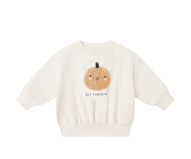 Quincy Mae Relaxed Fleece Sweatshirt II Pumpkin
