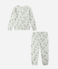 Rylee + Cru Organic Long Sleeve Pajama Set || Trees