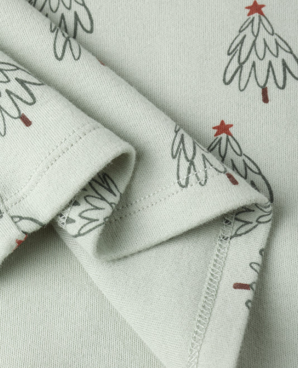 Rylee + Cru Organic Long Sleeve Pajama Set || Trees