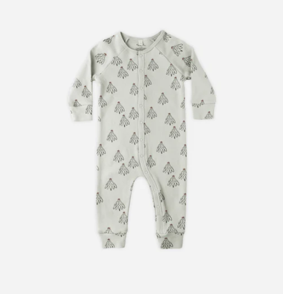 Rylee + Cru Organic Long John Pajamas || Trees