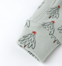 Rylee + Cru Organic Long John Pajamas || Trees