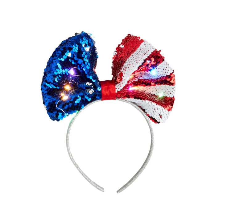 Mud Pie Patriotic Bow Headband