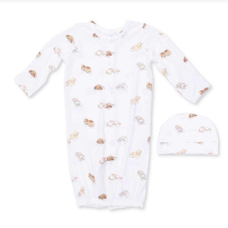 Angel Dear Puppy Snuggle Club - Convertible Gown And Beanie Hat