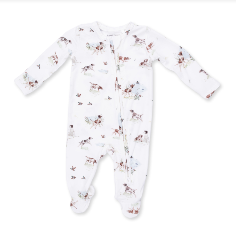 Angel Dear Pointer Pups And Duck Buddies - 2 Way Zipper Footie