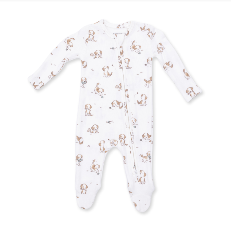 Angel Dear Explorer Puppy Blue - 2 Way Zipper Footie