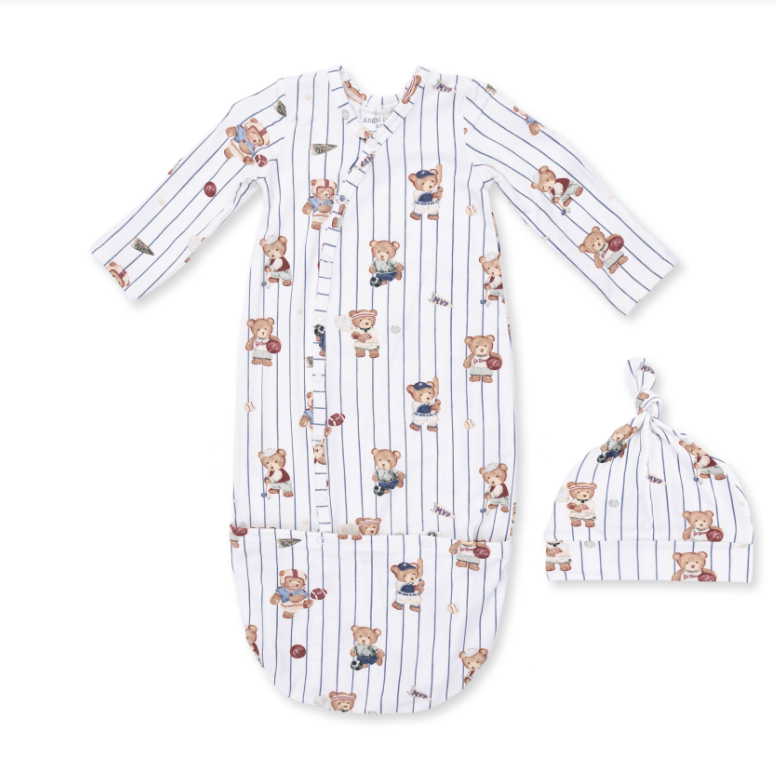 Angel Dear Mixed Sports Bears - Bundle Gown And Knotted Hat
