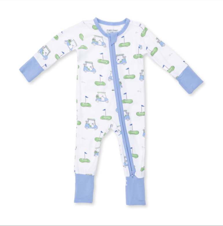 Angel Dear Golf Carts Blue - Convertible Romper