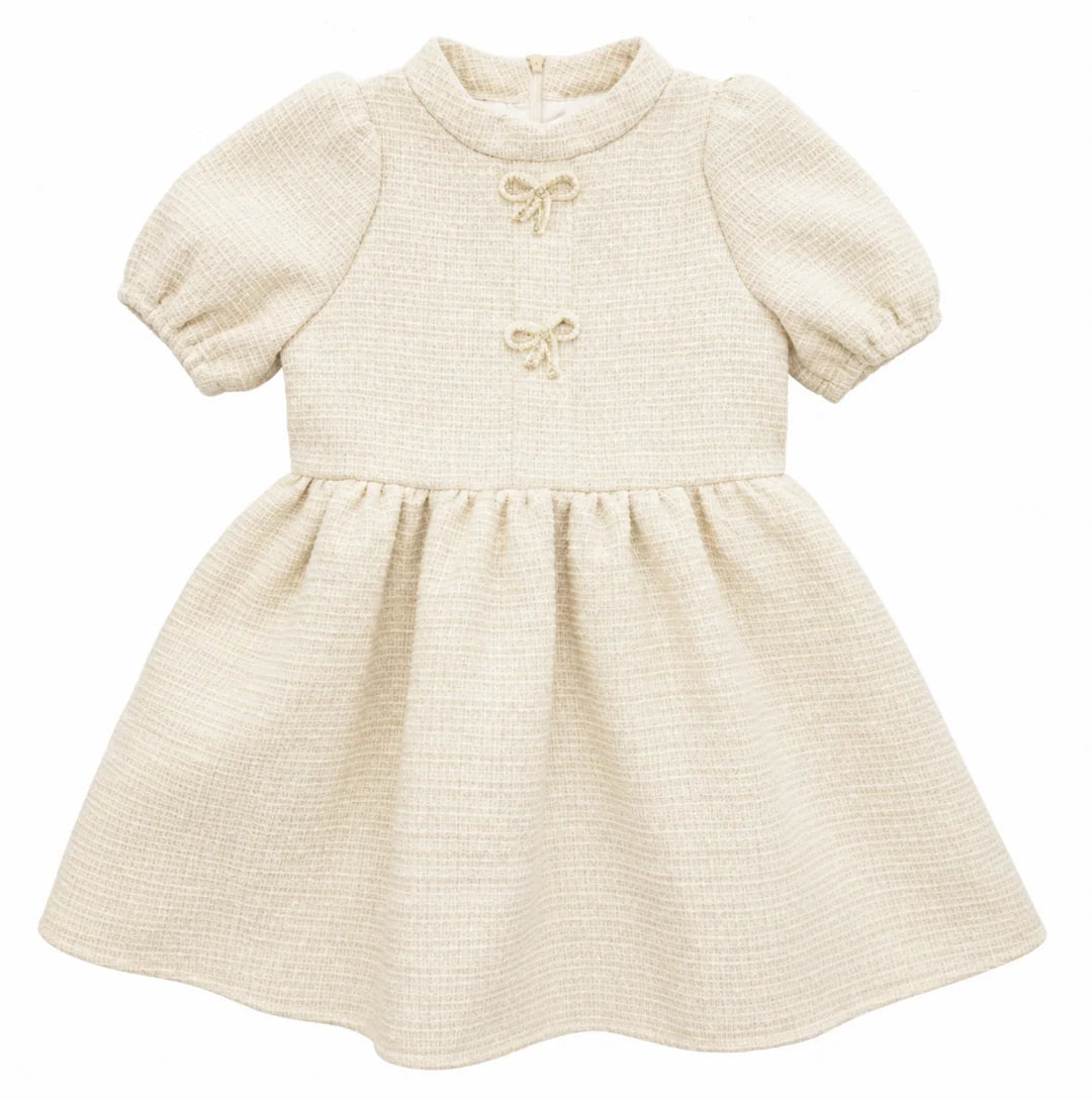 Lulu Bebe Ivory Tweed Dress