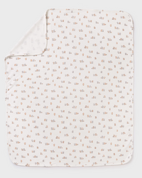 Baby Mini Printed Swaddle- Natural