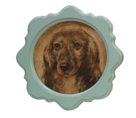 Creative Co-Op Framed Wall Décor with Vintage Reproduction Dog Image, 4 Styles