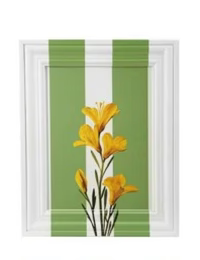 Hazel Mazel 7"H -12"H MDF Painted Framed Wall Decor- Botanical