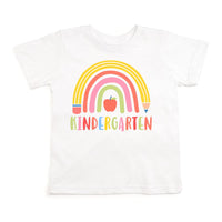 Sweet Winks Kindergarten Rainbow Shirt - White