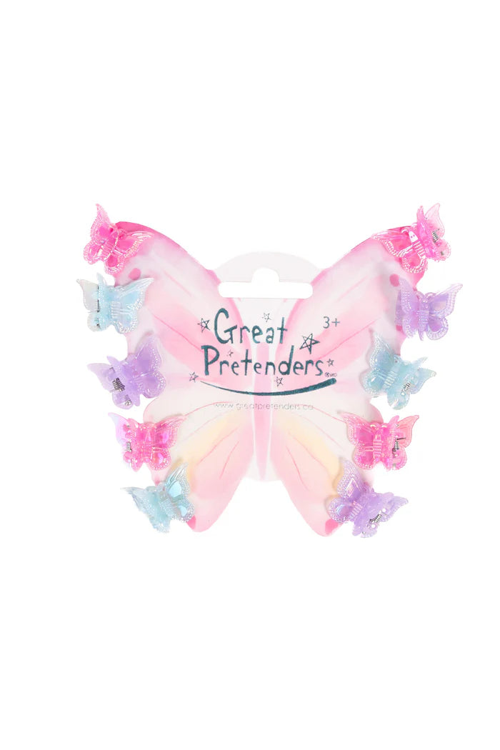 Great Pretenders Fancy Flutter Mini Hairclips, 10pc