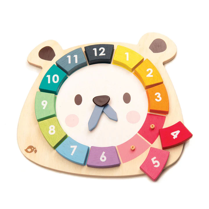 Tenderleaf Bear Colors Clock