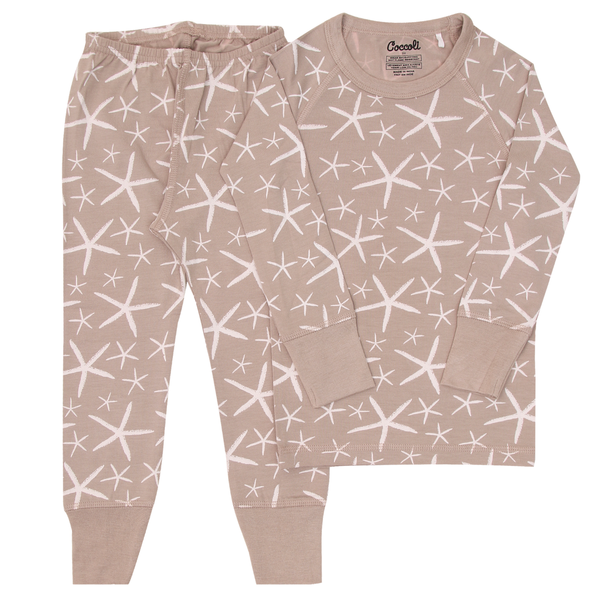 Coccoli LS Modal Blend Pajamas Moonlight Starfish Print