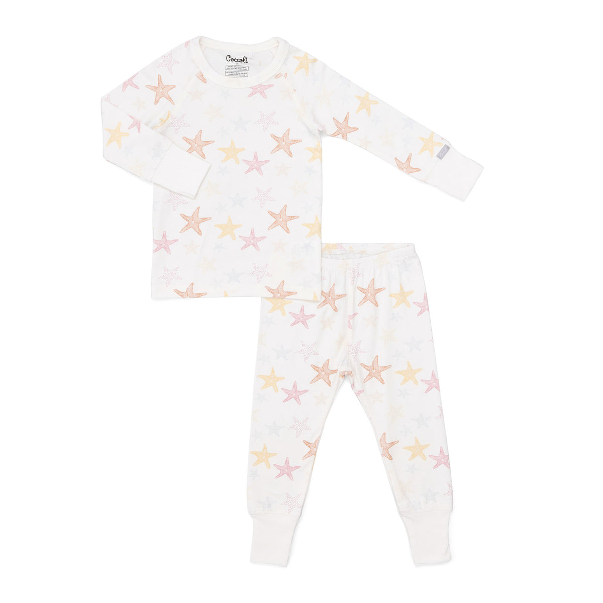 Coccoli Kids Cotton-Modal Pajamas- Starfish