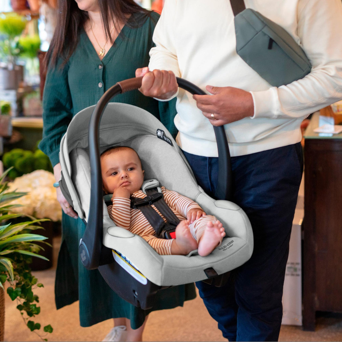 maxi-cosi zelia 5-in-1 travel system in pure cosi Maxi-Cosi Zelia Luxe+ 5-in-1 Modular Travel System – Baby Go Round, Inc
