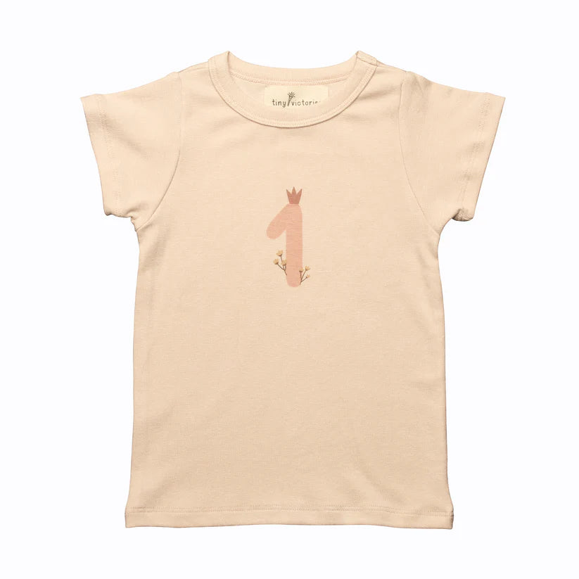 Tiny Victories Birthday Girl T-Shirt Number 1 - Short Sleeve