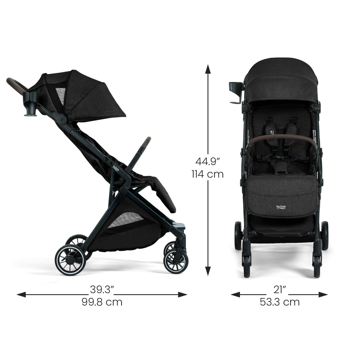 Britax Juniper+ Compact Stroller with One-Hand RapidFold