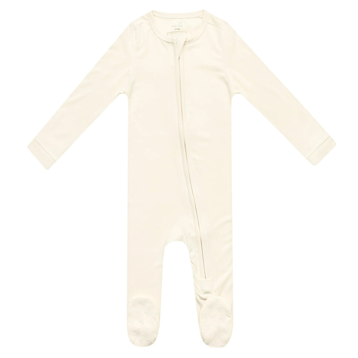 Copper Pearl Zip-Up Footie Pajama