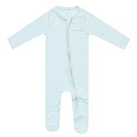 Copper Pearl Zip-Up Footie Pajama