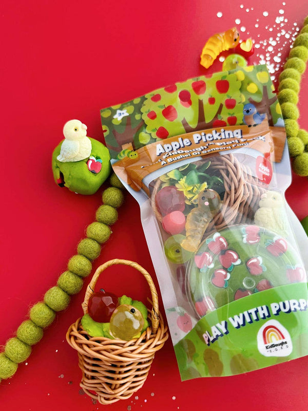 Earth Grown KidDoughs (KidDoughs by EGKD) - Apple Picking Mini KidDough Play Pack