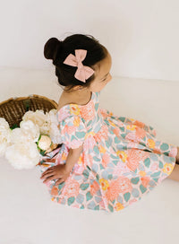 Ollie Jay Puff Twirl Dress- Soft Floral