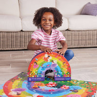 Crocodile Creek Inc. - 36-Piece Shaped Box Puzzle - Over the Rainbow