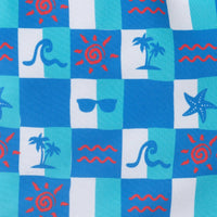 Andy & Evan - Boys Swim Trunk | Checkered Beach Icon