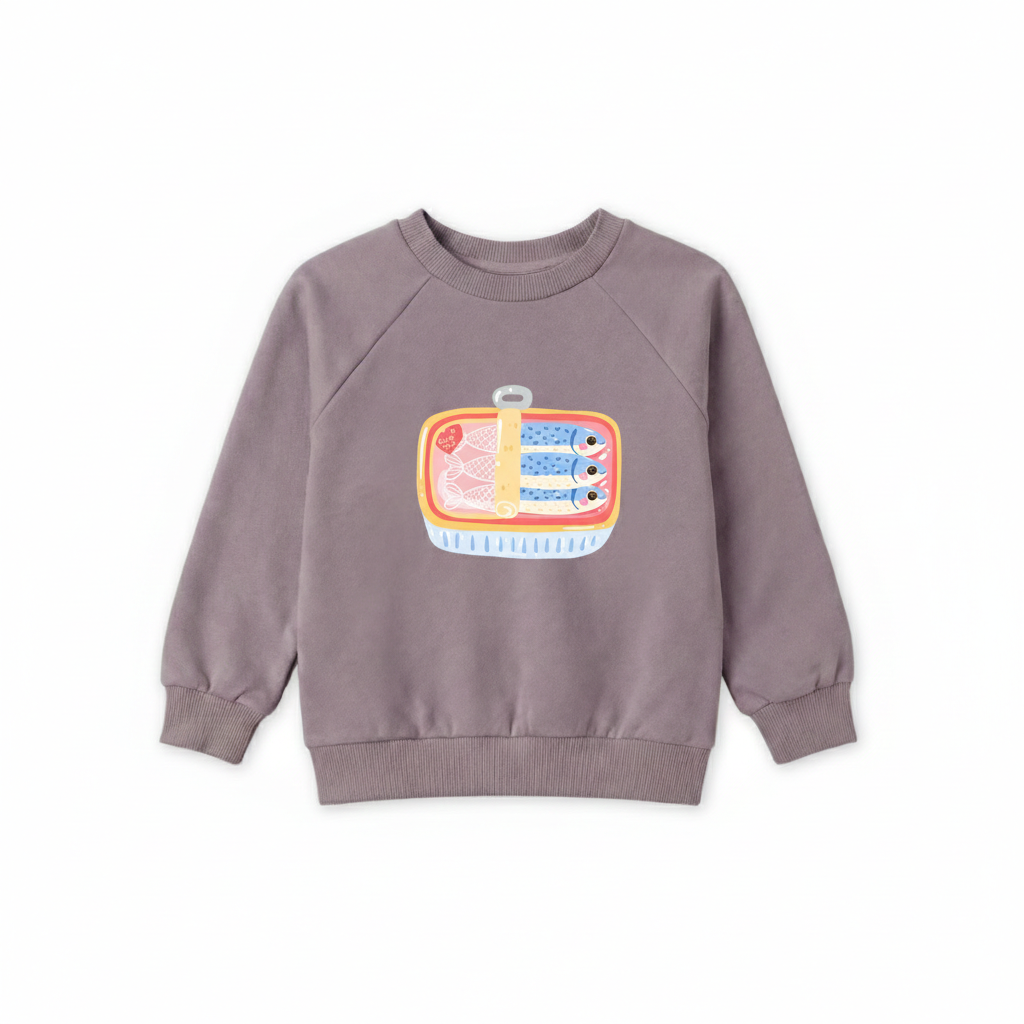 bug + bean kids - Organic Cotton Sweatshirt - Sardines