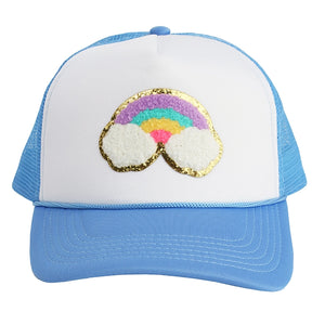 Sparkle Sisters Rainbow Patch Trucker Hat