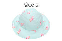 FlapJackKids - Kids UPF50+ Patterned Sun Hat - Mermaid/Seahorse