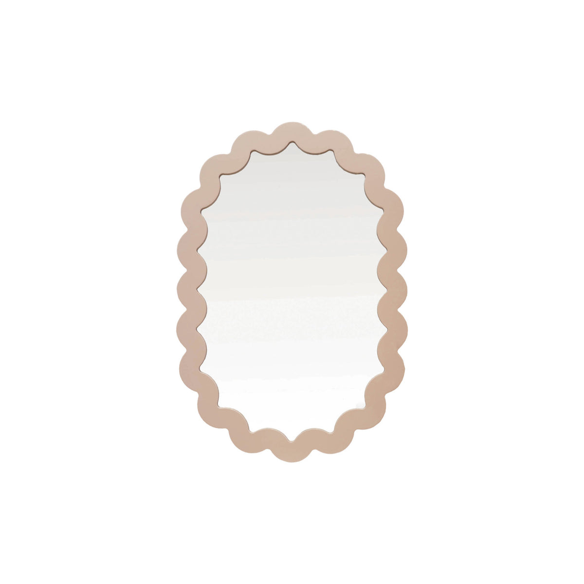 Bloomingville MDF Framed Scalloped Wall Mirror