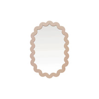 Bloomingville MDF Framed Scalloped Wall Mirror