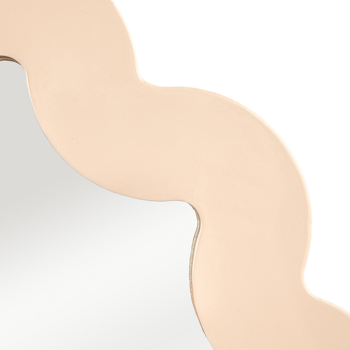 Bloomingville MDF Framed Scalloped Wall Mirror