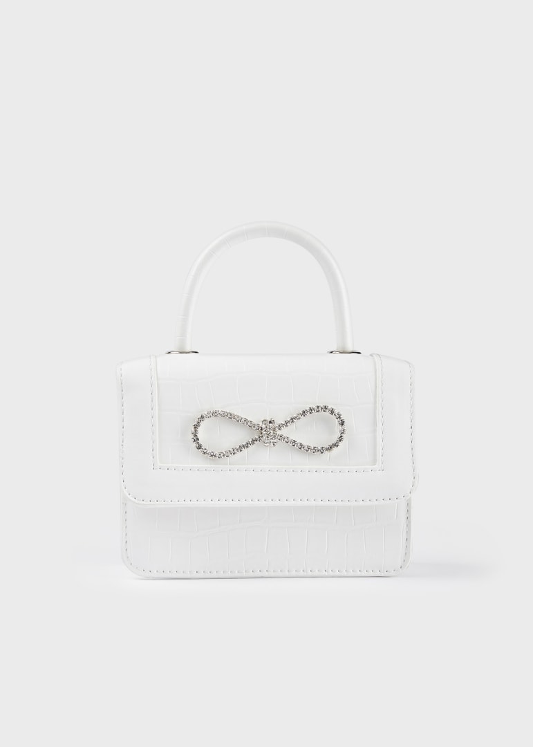 Mayoral Applique Handbag- White