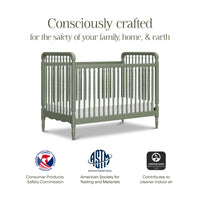 Namesake Liberty 3-in-1 Convertible Spindle Crib with Toddler Bed Conversion Kit