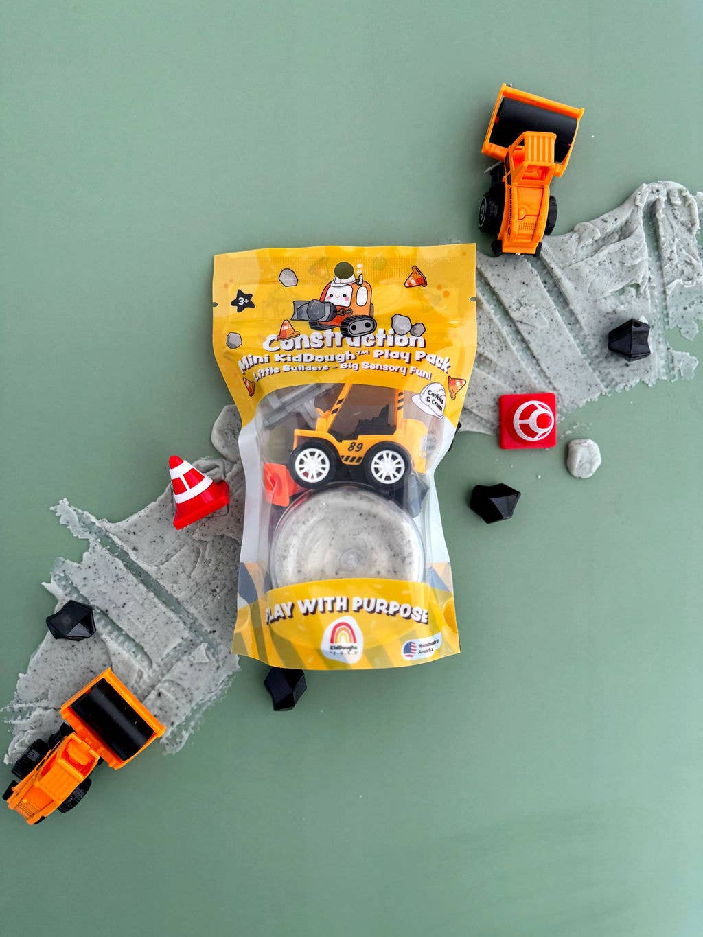 Earth Grown KidDoughs (KidDoughs by EGKD) - Construction Mini Play Pack