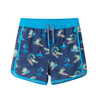 Andy & Evan - Boys Short Sleeve Rashguard Set | Navy Dino