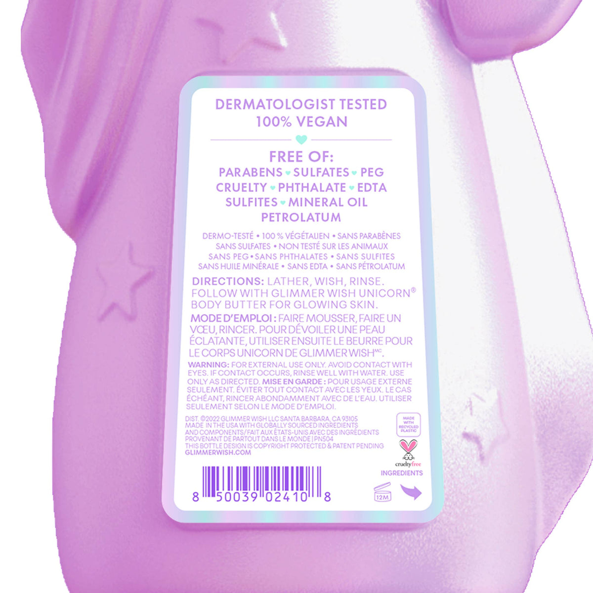 Glimmer Wish - Unicorn Kids Body Wash | Kids Soap | Perfect Gift for Girls