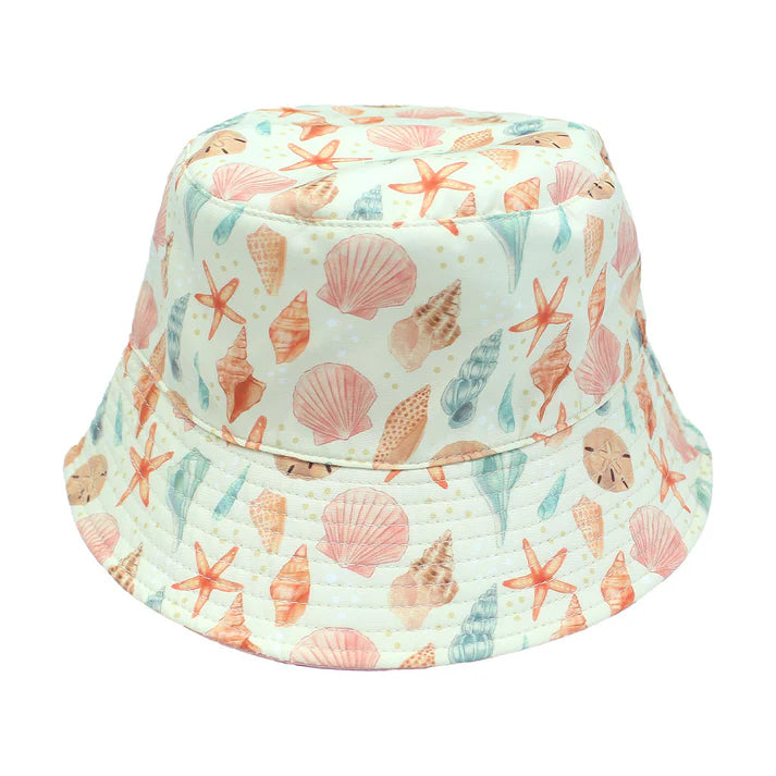 Emerson and Friends Sandy Seashells and Bubblegum Pink Reversible Bucket Hat
