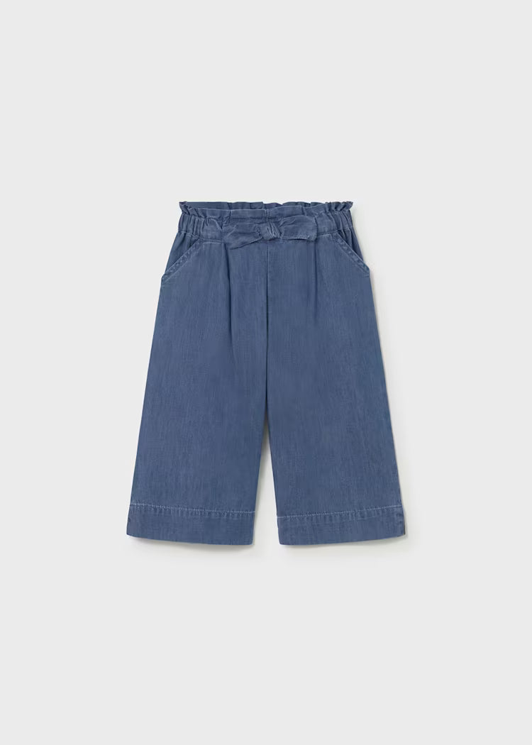 Mayoral Baby Flowy Pants- Dark Denim
