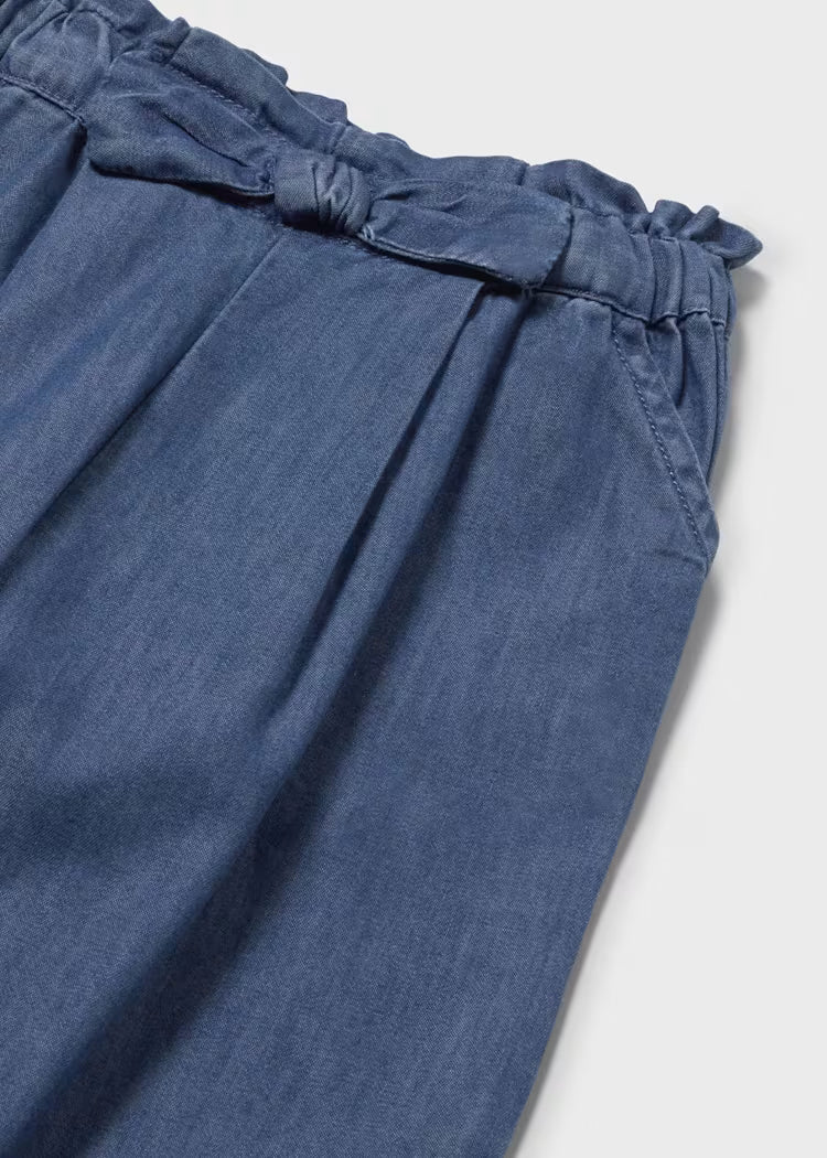 Mayoral Baby Flowy Pants- Dark Denim