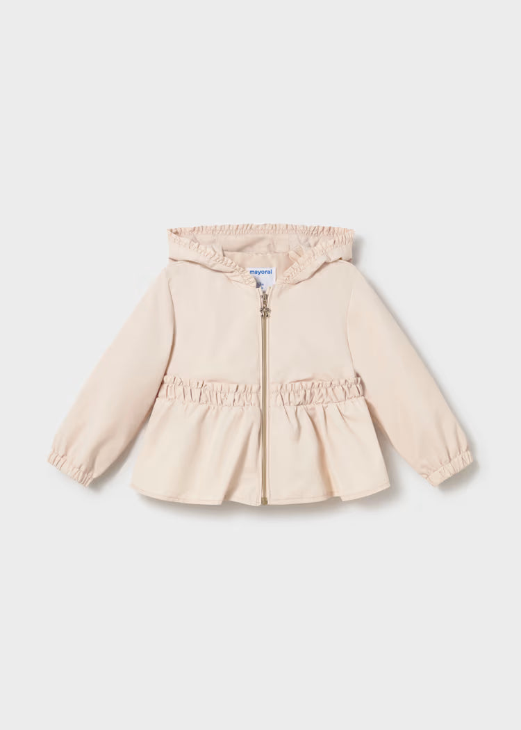 Mayoral Baby Hooded Windbreaker- Custard