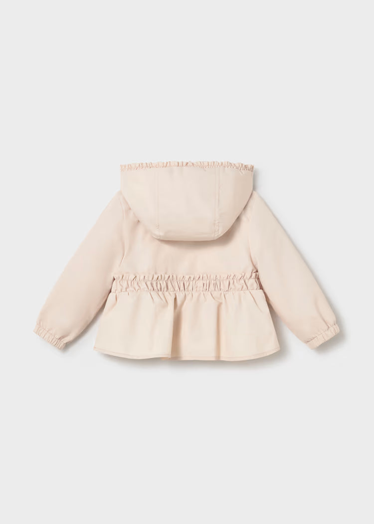 Mayoral Baby Hooded Windbreaker- Custard