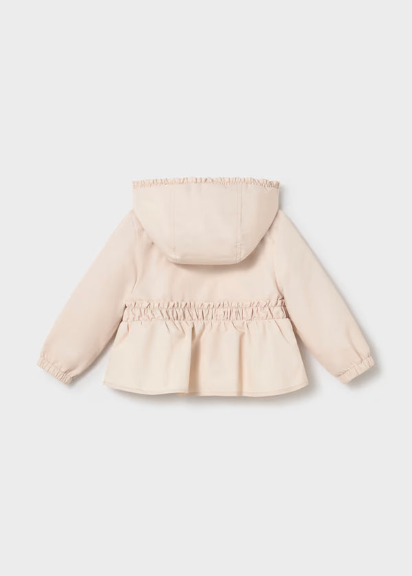 Mayoral Baby Hooded Windbreaker- Custard