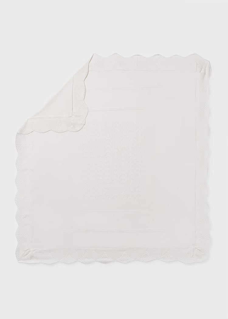 Mayoral Baby Knit Blanket- Ceramic