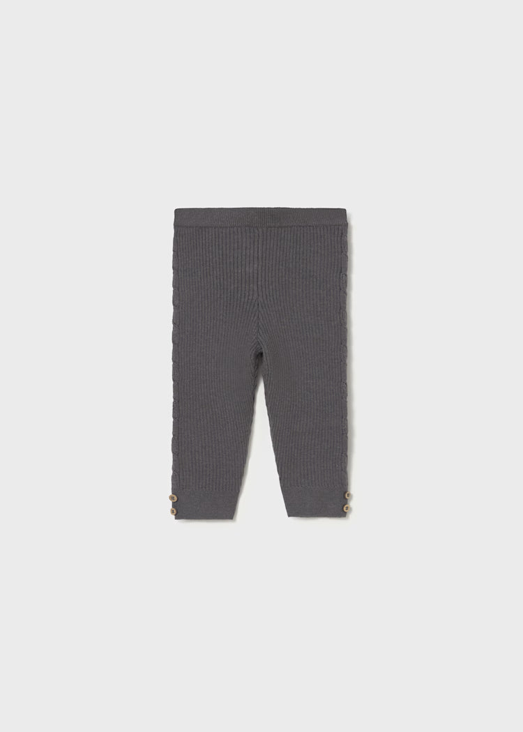Mayoral Baby Knit Leggings II Lead
