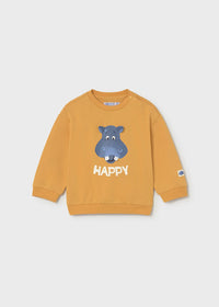 Mayoral Baby Loose Fit Sweatshirt- Peach