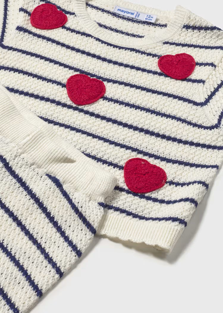 Mayoral Baby Pants and Heart Top Set